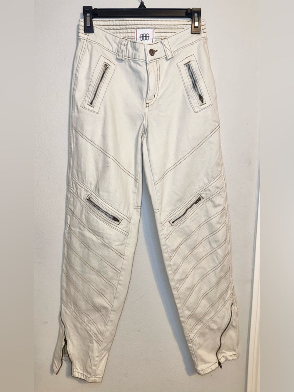 BDG Urban Outfitters Off-White High-Rise Straight Jeans